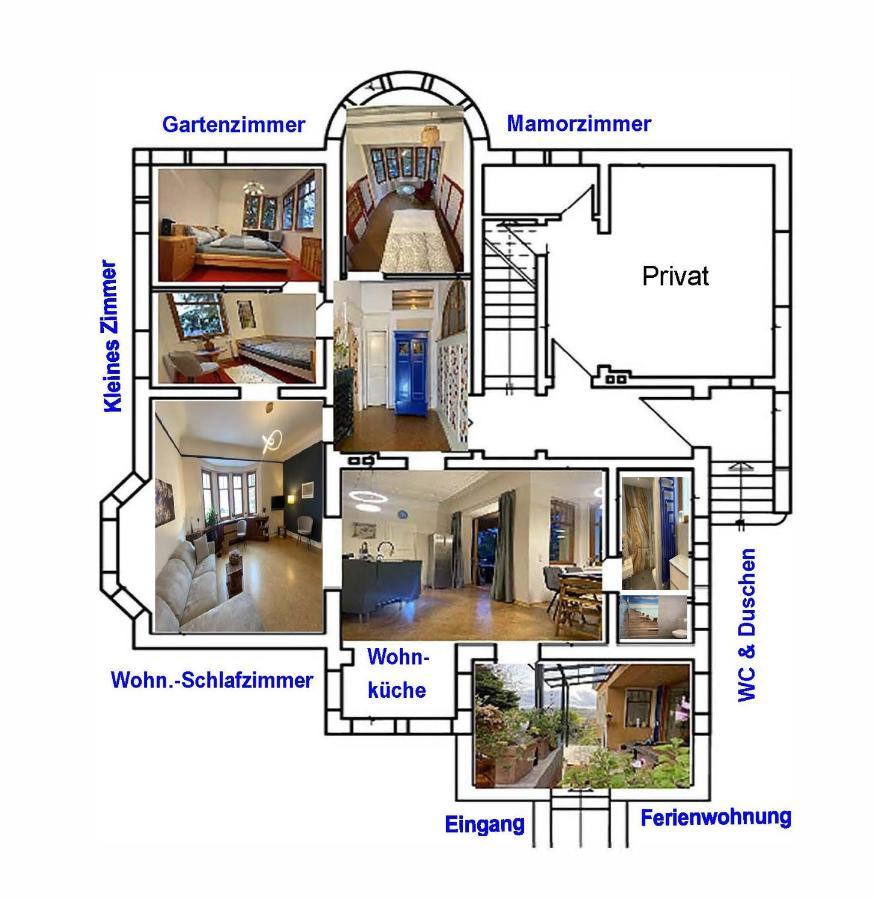 Ferienwohnung Blaues Haus Schmalkalden Zewnętrze zdjęcie